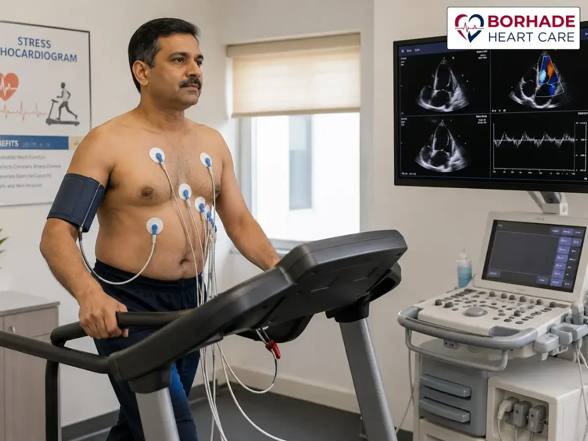 Man walking on treadmill.